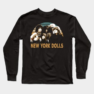 Raw Energy New York Dolls Live Performances Long Sleeve T-Shirt